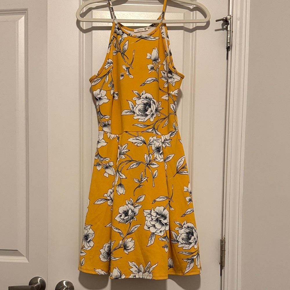 Yellow Floral Dress